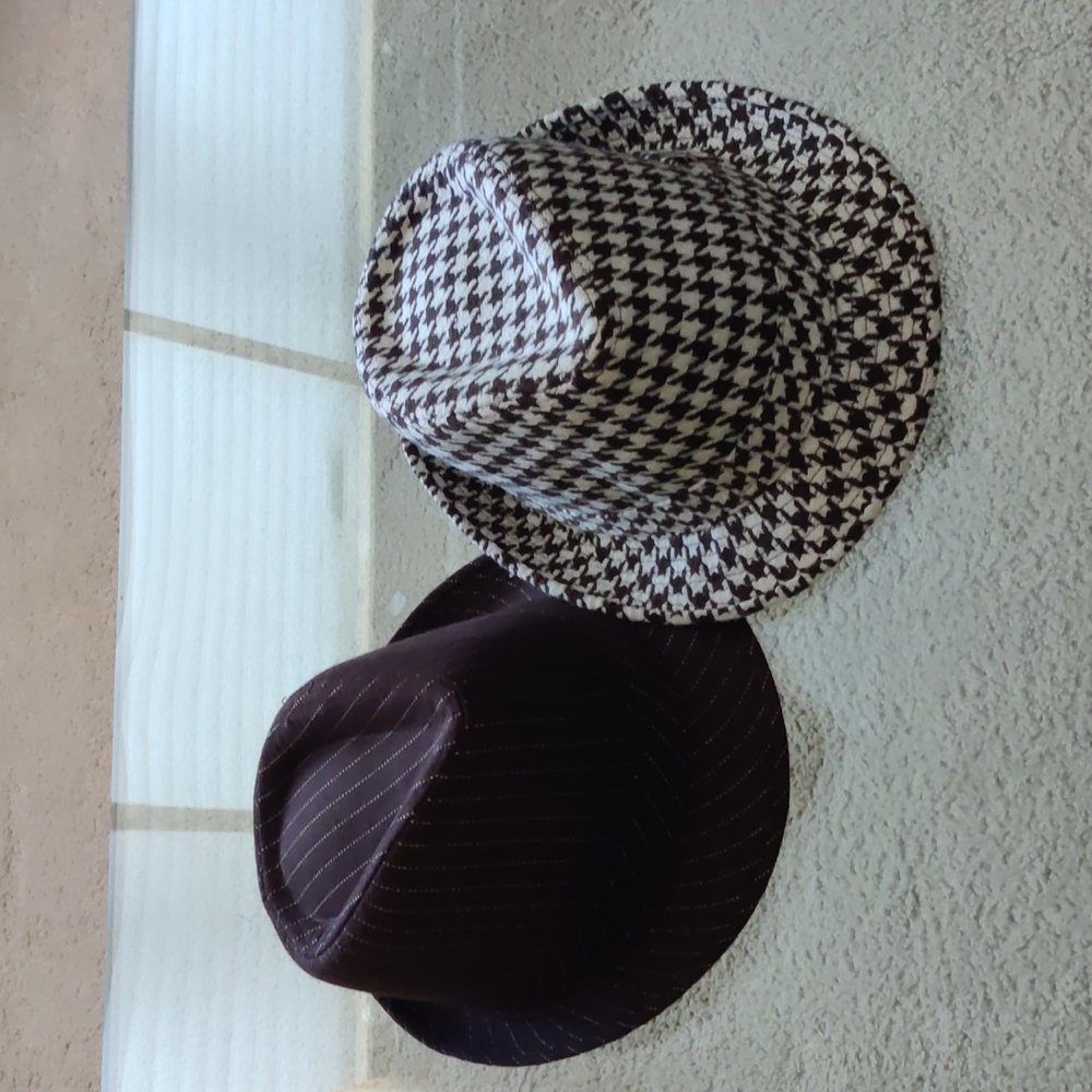 🤎 2 hats Milani designed in Italy women’s Hat style Trilby & brown🟤